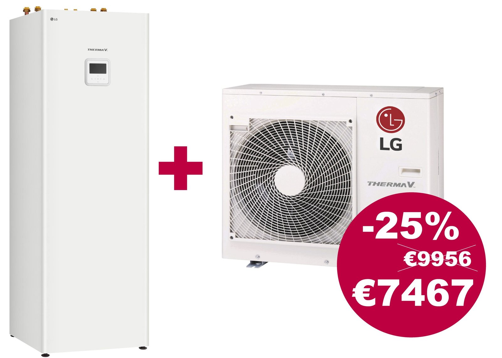 LG Therma V Split 5.5 – 9 kW R32 Vienfazis Su Integruotu Boileriu